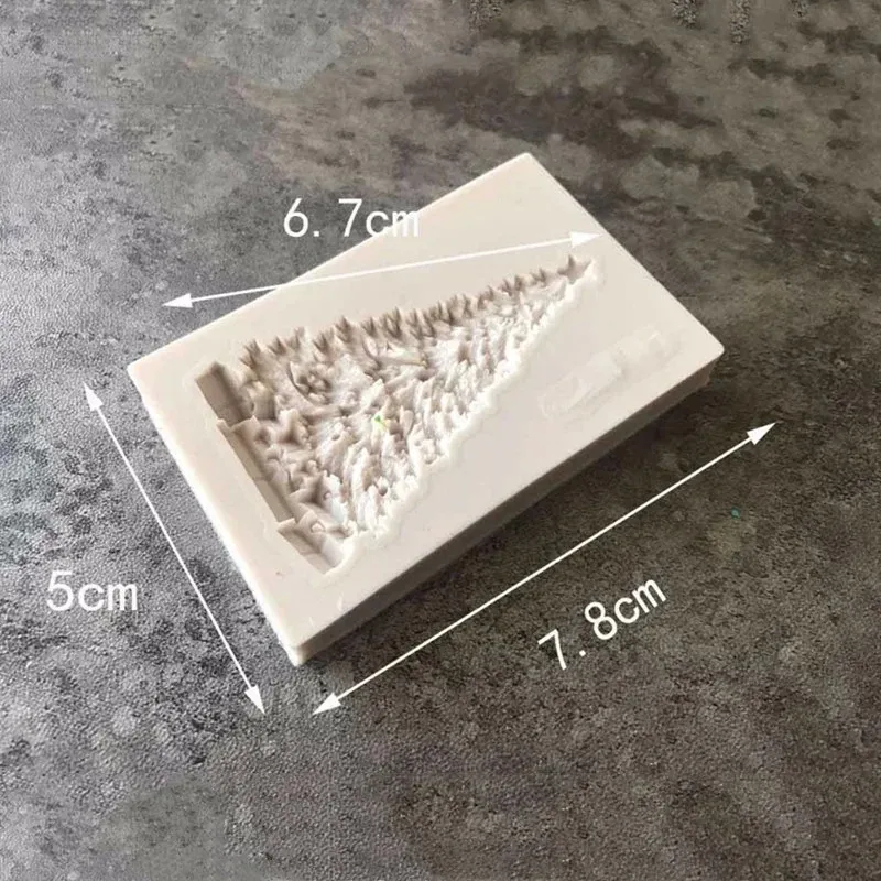 DIYエポキシ樹脂クリスマスシリーズケーキベーキングデコレーションのための大きなクリスマスツリーの形状シリコン型