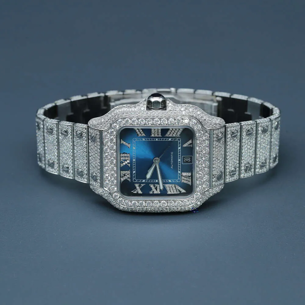 Luxury à la recherche de luxe Regardez Iced Out for Men Woman Top Craftsmanshave Unique et coûteux Mosang Diamond Montres pour Hip Hop Industrial Luxurious 19717