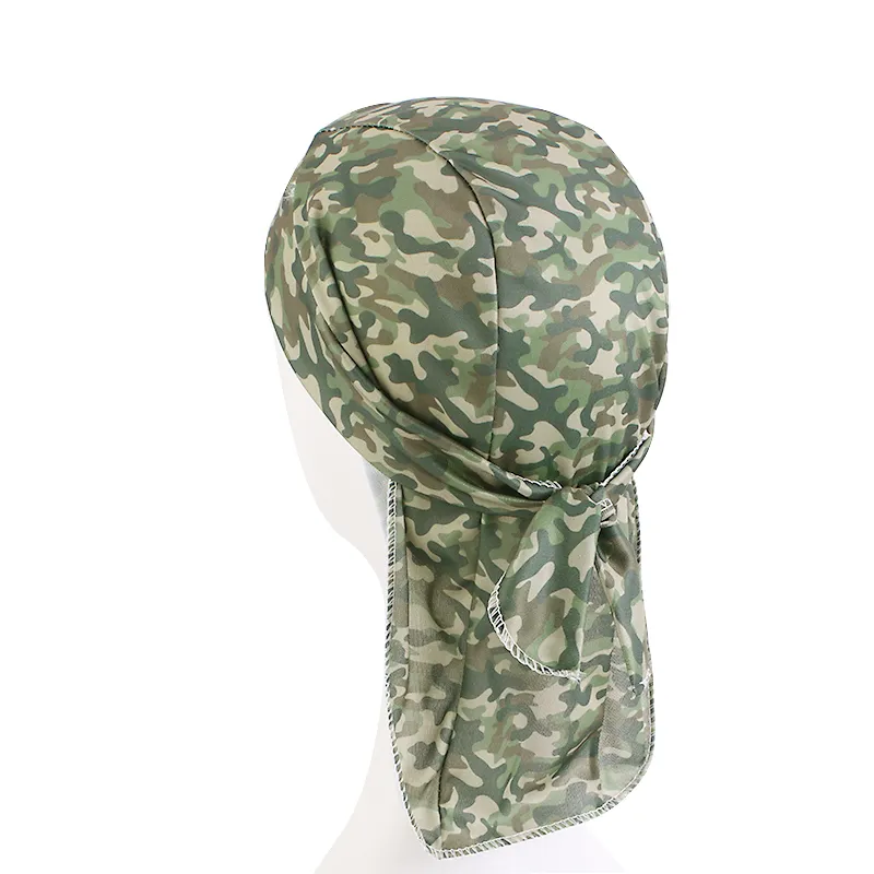Silky satin Durag- Camo Green Silky satin Durag- Camo Green