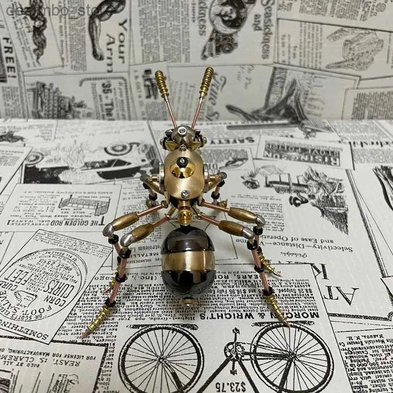 Arts and Crafts New Steampunk Mechanical Ant Ornaments Decor All Metal Insect Creative Paraponera Clavata Handicraft Desktop Decoration L49
