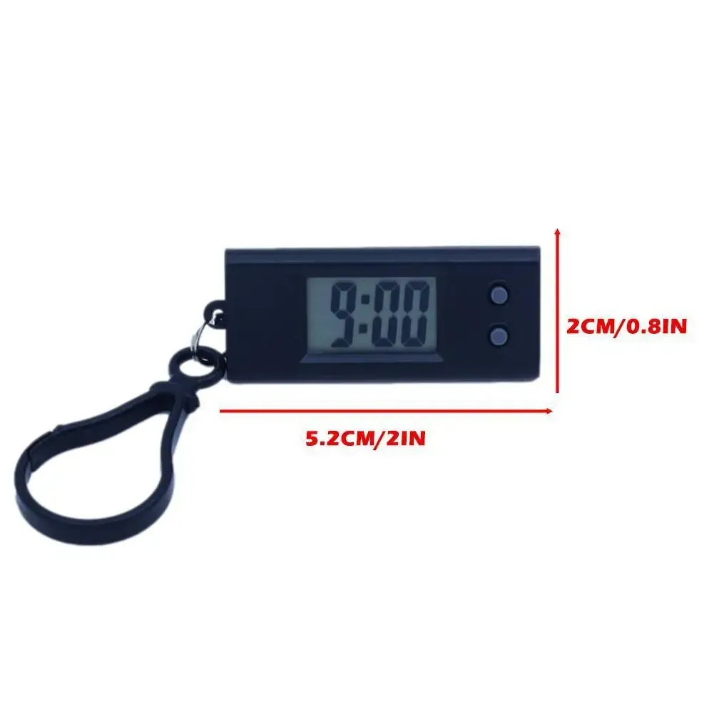 Compact Digital Alarm Clock - Easy-Read LCD Display, Portable Travel ...