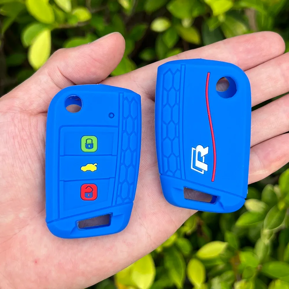 Silicone Key Cover Case For VW Volkswagen Polo Golf 7 From