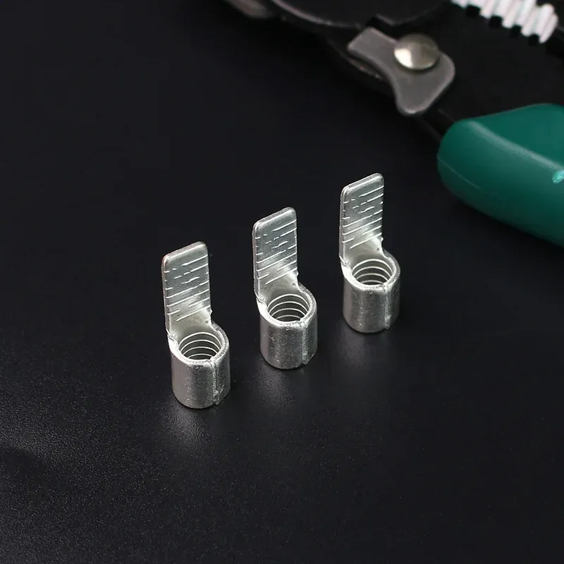 130pcs C45-1.5/2,5/4/6/10 mm ﾲ Tintaio in rame Interruttore a circuito a pin filo a forma di cavo a pin INSERT KIT CRIMP Terminal Kit