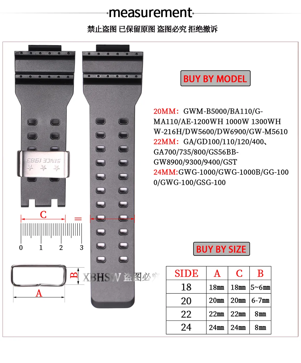 Metals Periodic Table Watch Strap Holder Loop For Casio G Shock GWG1000 GG1000 GA110 700 DW5600 6900 18 20 22 24mm Band Keeper Ring From Homepro3 5.28 DHgate.Com