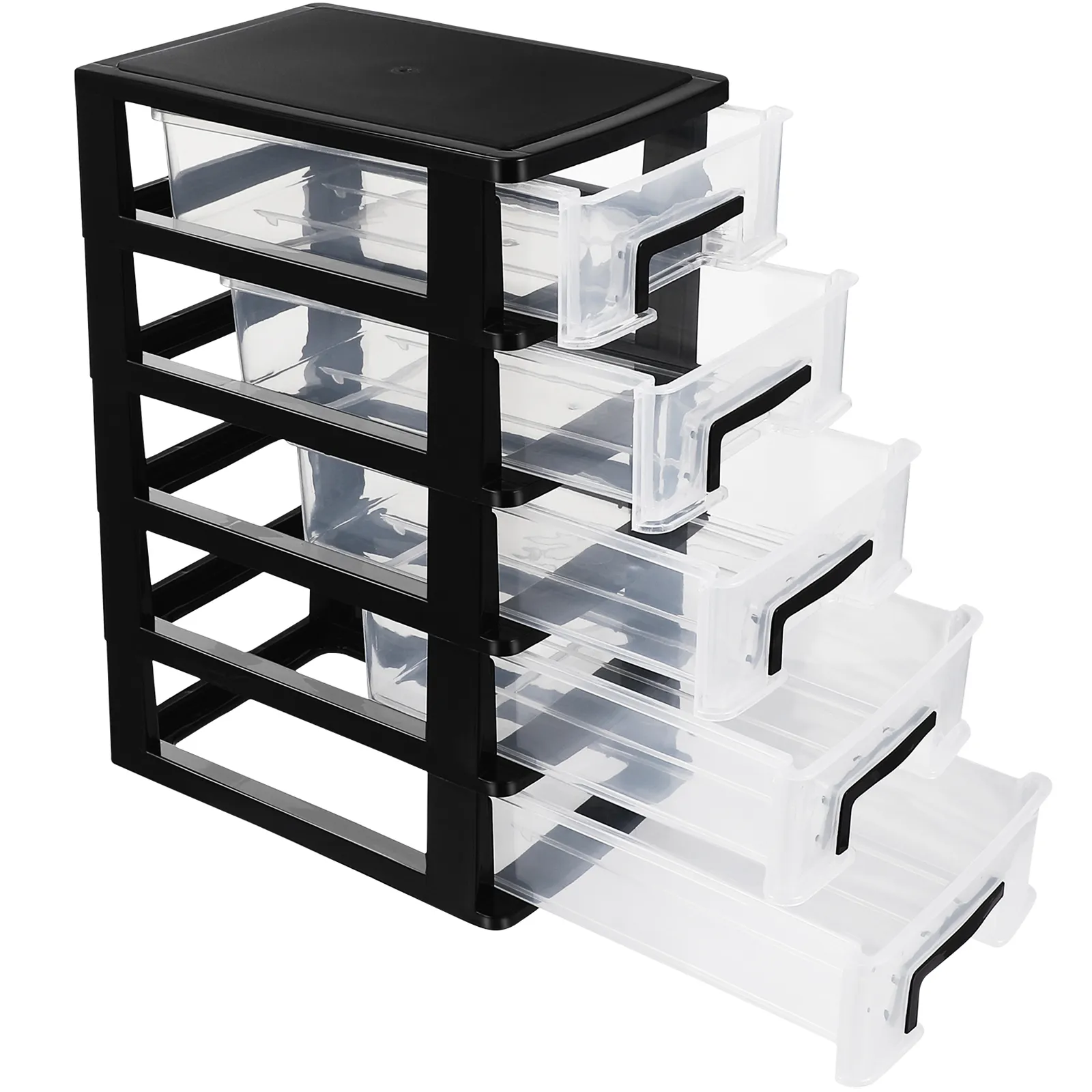 Stackable White Desktop Organizer With 3 Drawers - Countertop & Office/Home Use