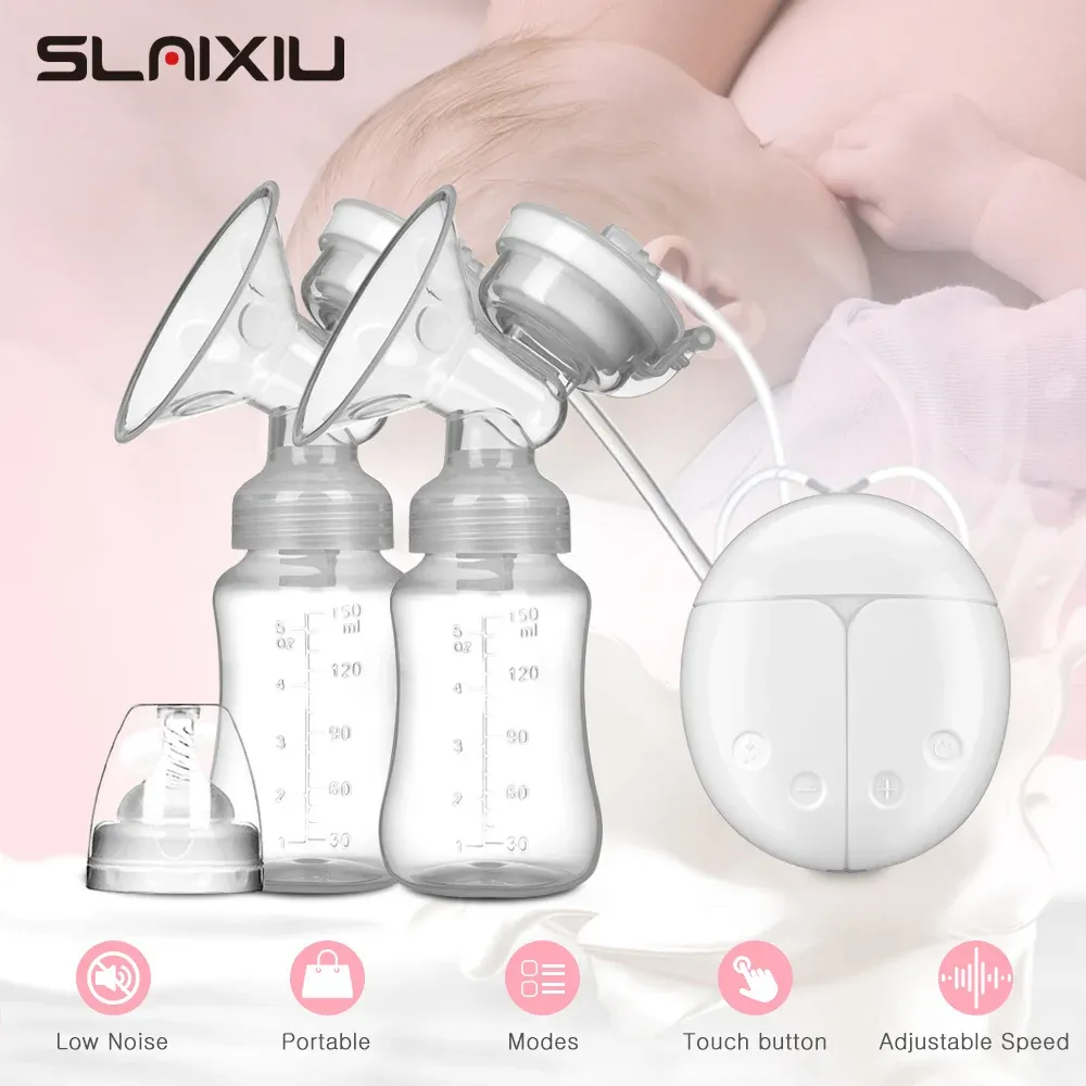 母乳用電気ポンプ片側および両側乳ポンプマニュアルシリコン搾乳器の母乳育児アクセサリーBPA無料
