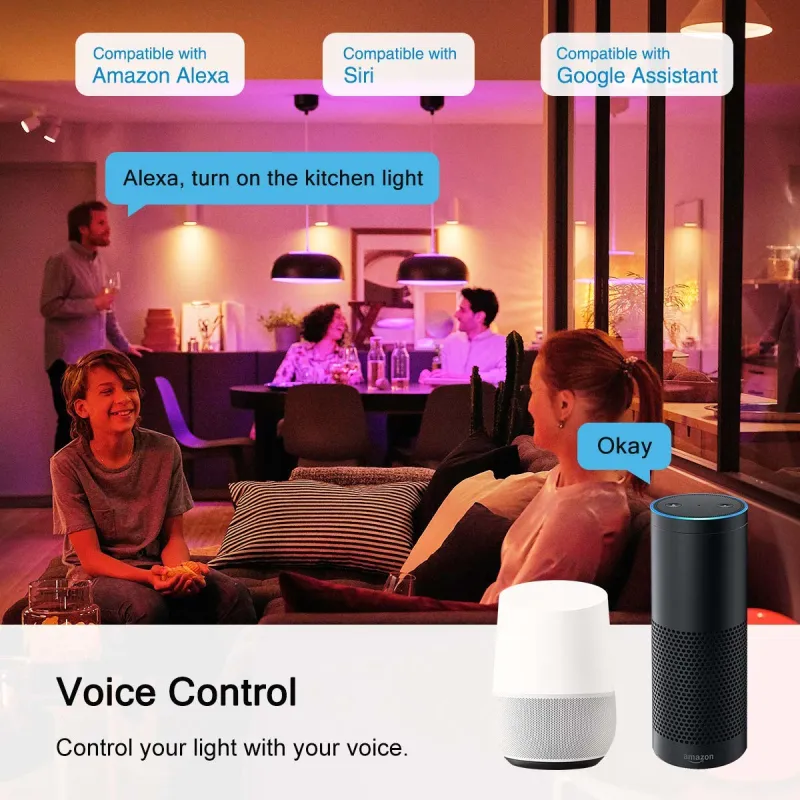 Alexa Smart Bulb Alexa Turn Lights On With Alarm TUYA Smart