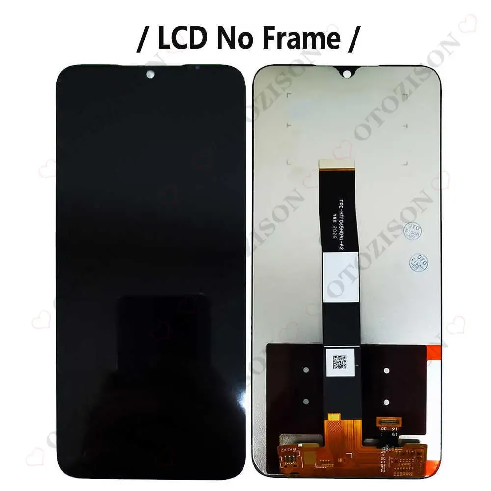 6.53 "Pour l'écran LCD REDMI 9C avec cadre REDMI 9A Affichage d'écran d'affichage Assemblage de numéros tactile M2006C3MG M2006C3LG M2006C3L