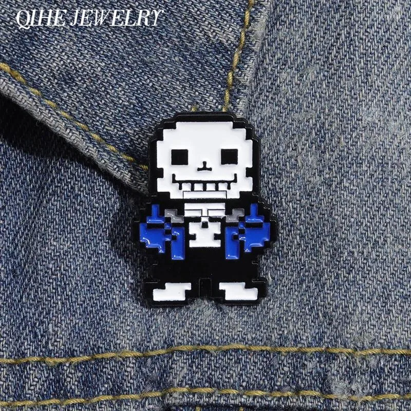 Brosches sans Undertale emalj pin kreativ rolig spelkaraktär brosch lapel ryggsäck märke tillbehör modesmycken gåva till vänner