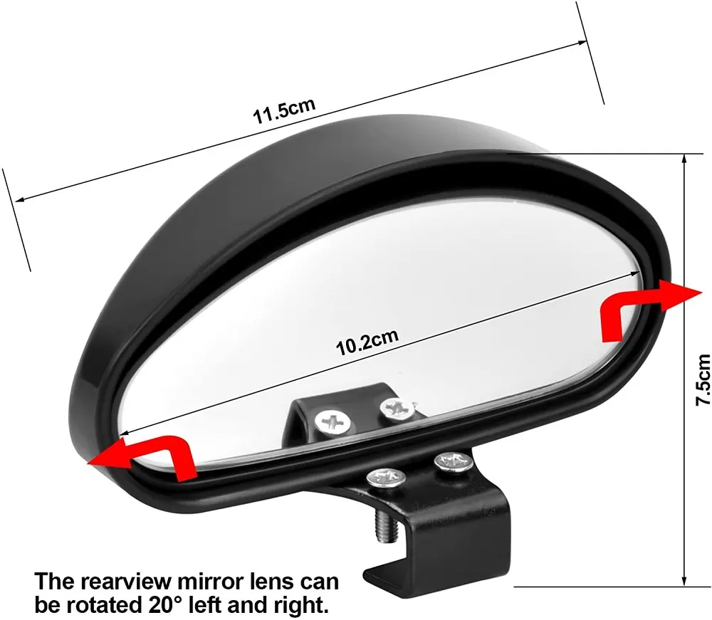 2024 UpgradedWide Angle Rearview Mirror, Adjustable Car Blind Spot ...