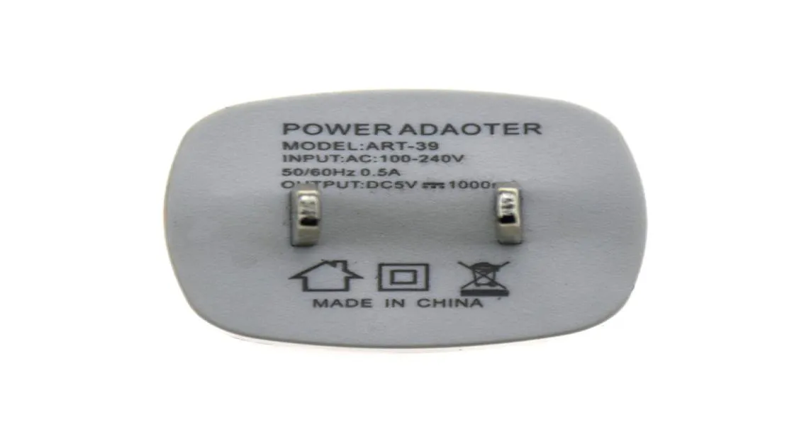 Adaptador de EE. UU. 100pcs enchufe Home USB cargador USB Viajamiento para teléfonos Cargadores celulares AC Samsung Smart Phone UGMBL4782068