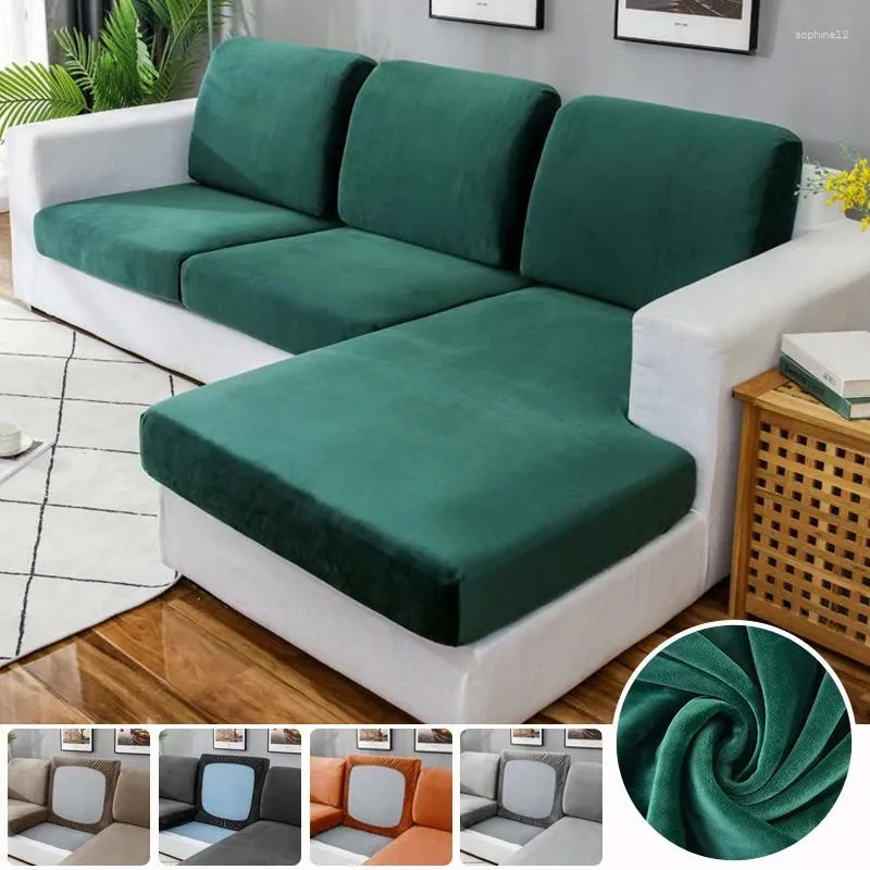 Coperchio sedia in velluto divano sedile cuscino coprivalo coppa per soggiorno 1/2/3/4 passi addensato addensare peluche morbido l angolo a forma l di lussureggiante