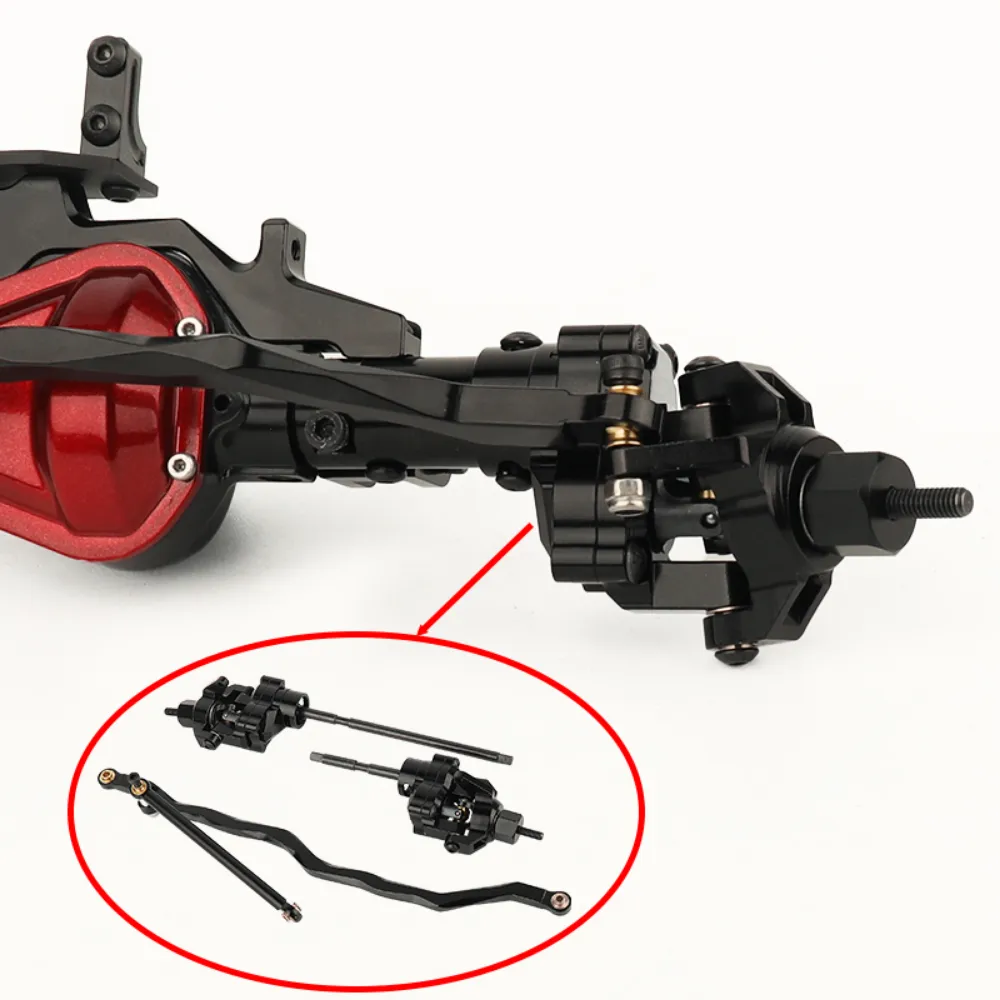 Axle Rccrawler Tires Metal 1/10 RC Crawler Axial SCX10 Wraith 90018 RR10 Front Straight Axle ...