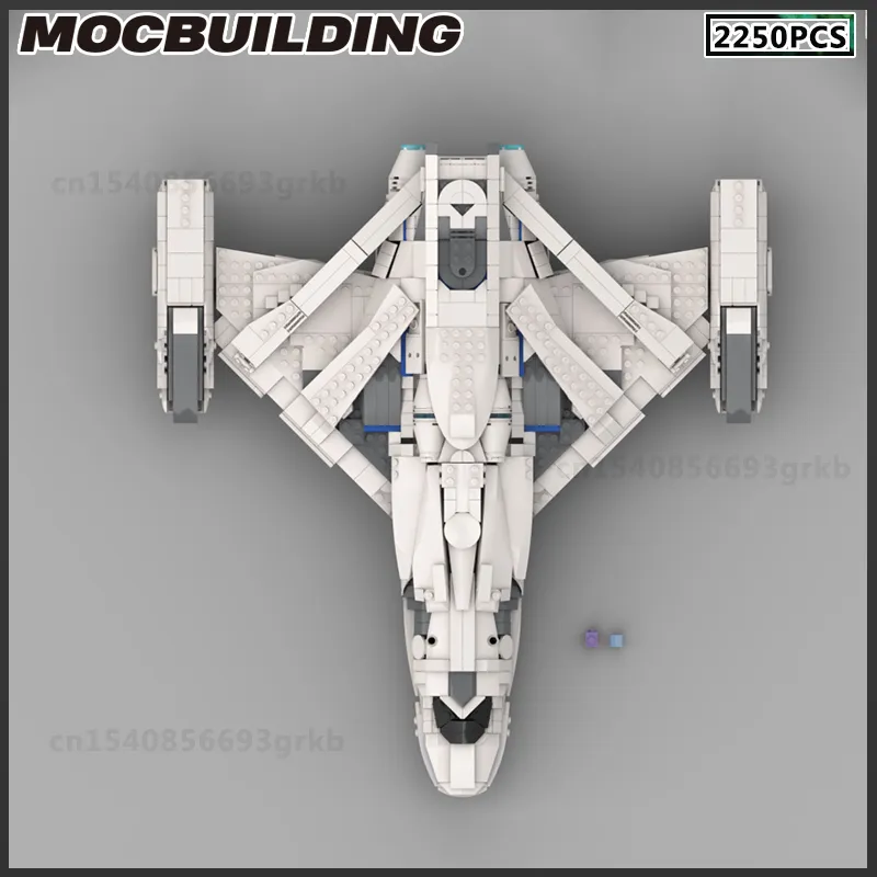 MOC Build Block Space Star Starfighter Battleship Shuttle Model DIY Cegły Zabawki Zabawki Świąteczne prezent urodzinowy