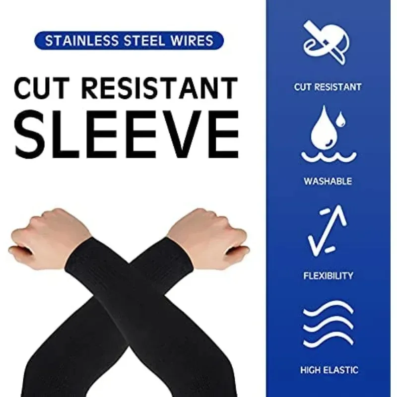 NIVEAU 5 HPPE Outdoor Work Safety Arm Guard Mouw Anti-gesneden lassen Bescherm HEAVE DUIDE GLOVES RESTANTE VUUR LADERS COVER2.Lasveiligheidshandschoenen