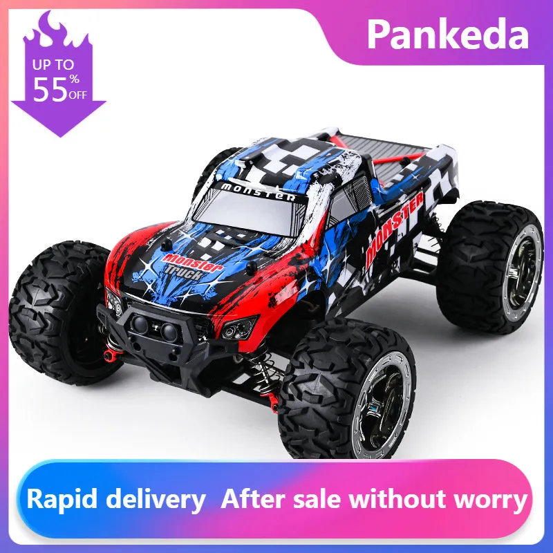 RC Monster Truck High Speed ​​Off-Road Crawler Drift Radio Controlled Buggy 1/16 Scale Rally Remote Control Car Kid Toys for Boys