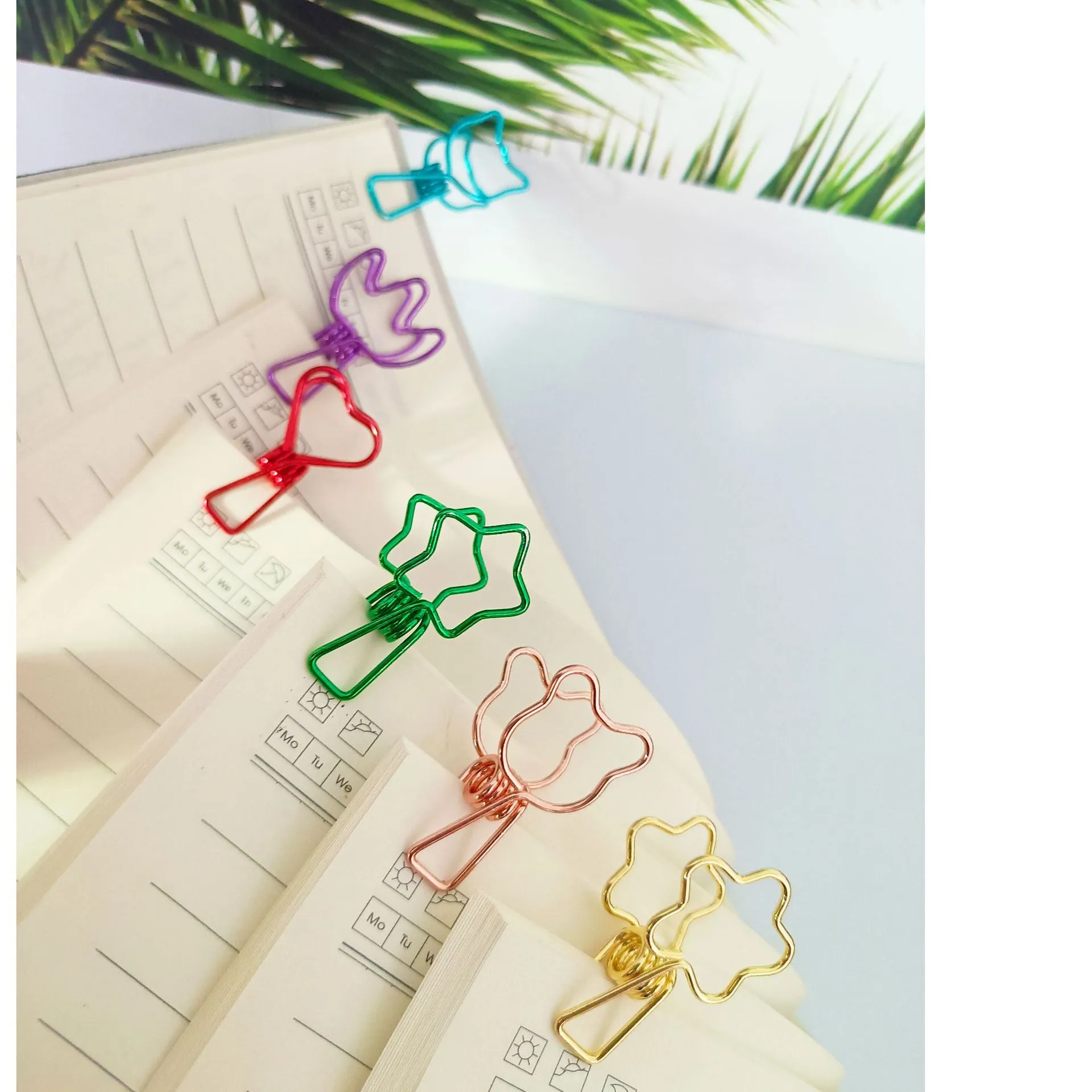 Mini Metall -Bindemittel Clips Office School Home Multicolor Paper Bindemittel Clips Papierklemme Lieferungen Bindung Sicherung Clips