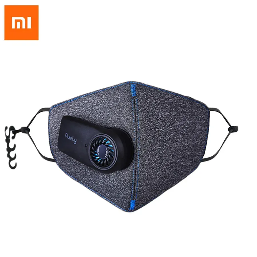 Accessori xiaomi ecologica youpin Maschera per aria fresca puramente elettrica Smart PM2.5 550Mah Battreies Maschera filtro ricaricabile 3D traspirato