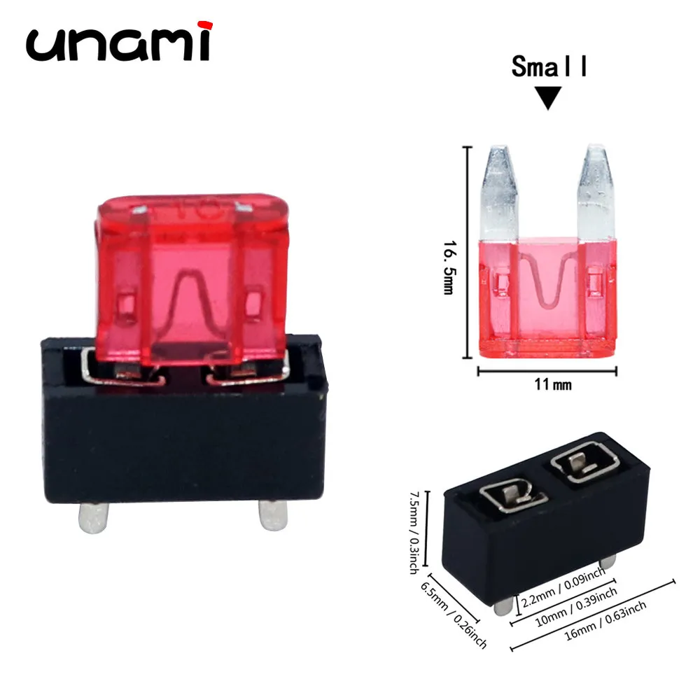 PCB Panel Mount Insurance Blocks Safety Terminals Micro Mini Medium Small Universal Plastic Clip Fuse Seat