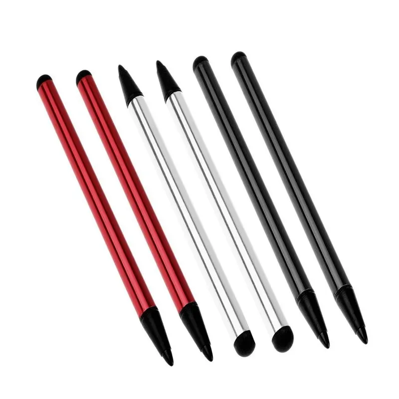 2 в 1 емкостном резистивном сенсорном сенсорном экране стилус карандаша для планшета iPad сотовой связи ПК емкостная двойная стилусная ручка