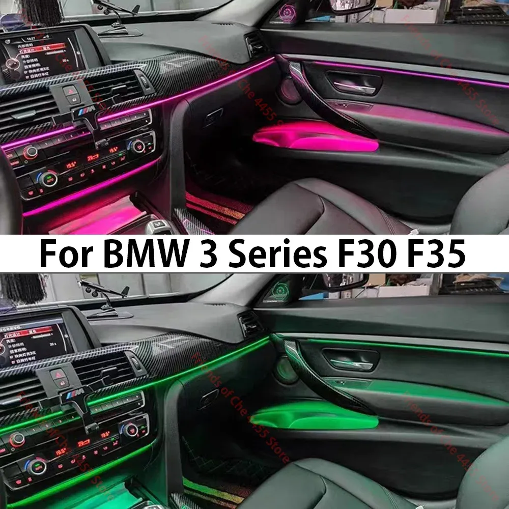 Fit voor BMW 3-serie F30 F35 F31 GT / 4 Series 2014-2019 F32 F33 F33 F34 F36 Nieuwe omgevingslicht Decoratieve sfeer Licht 11 Kleur