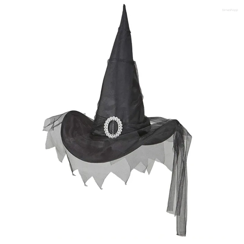 Berets Women Costume Witch Hat Wizard Halloween impreza Kloche Kloche wakacyjne role dla dorosłych