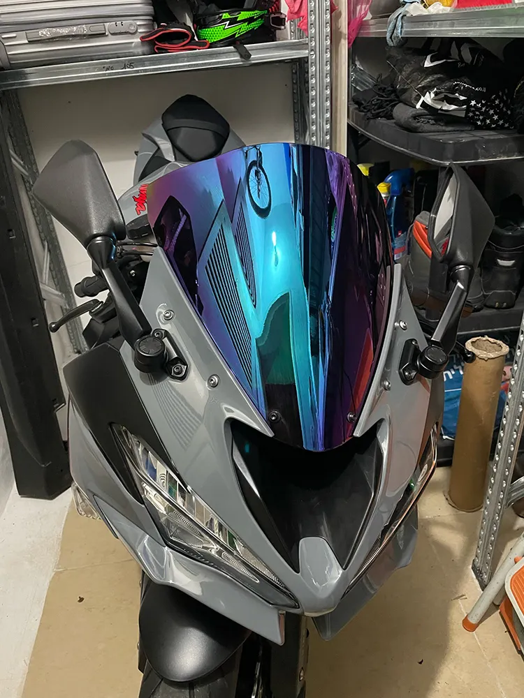 Double Bubble wind visor for Kawasaki Ninja ZX-6R 2009-2023 Double Bubble wind visor for Kawasaki Ninja ZX-6R 2009-2023