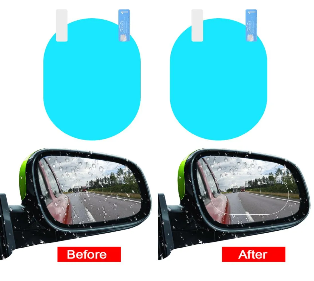 50PCS Anti Fog Mirror Window Film Film Antiglare Car Coherview Mirror Ochrona Film Wodoodporna deszczowa naklejka samochodowa 7569760