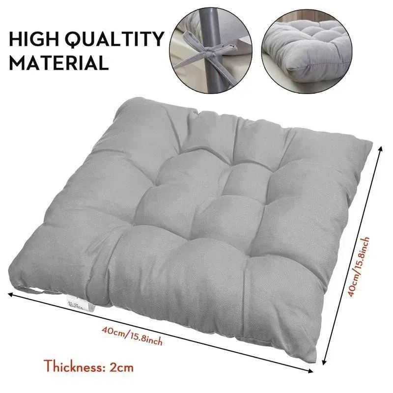 Uniwersalna miękka poduszka, kwadratowa podkładka siedziska, biuro, bar, przewodniczący, 40x4 0 cm, 15,8x15,8 cala