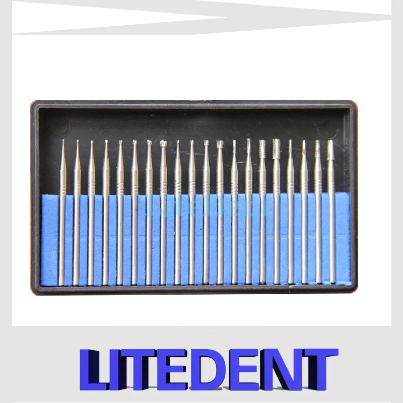 10 pezzi HP Tungsten Carburo Cutter Kit di qualità in acciaio Dental Burrs Burrs Dente Dente Policatore Denti Accumi sbiancanti