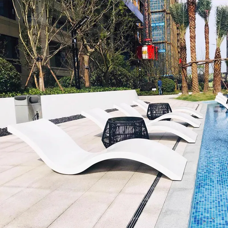 plastic garden sun loungers