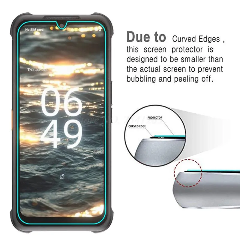 thumbnail image 2 of 2-Pack Tempered Glass Screen Protector For AGM H5 / H5 Pro – 9H Hardness, Anti-Fingerprint, Clear 2 of 5