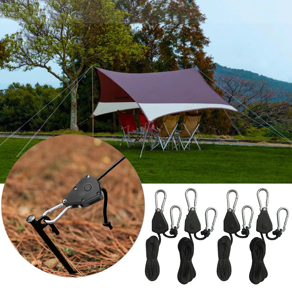 Carolina North Rope Ratchet With Locking Pulley - 500 Lb Capacity Tie Down For Grow Lights, Kayaks & More