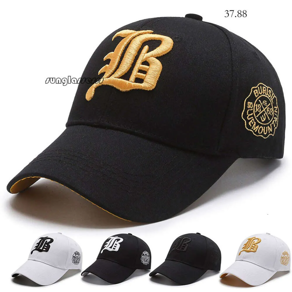 Designer Hat Herren Frühling und Herbst bestickter koreanischer Version vielseitiger schwarzer trendiger Entenzunge Frauen Jugend Baseball Freizeit Sonnenvisor Hut