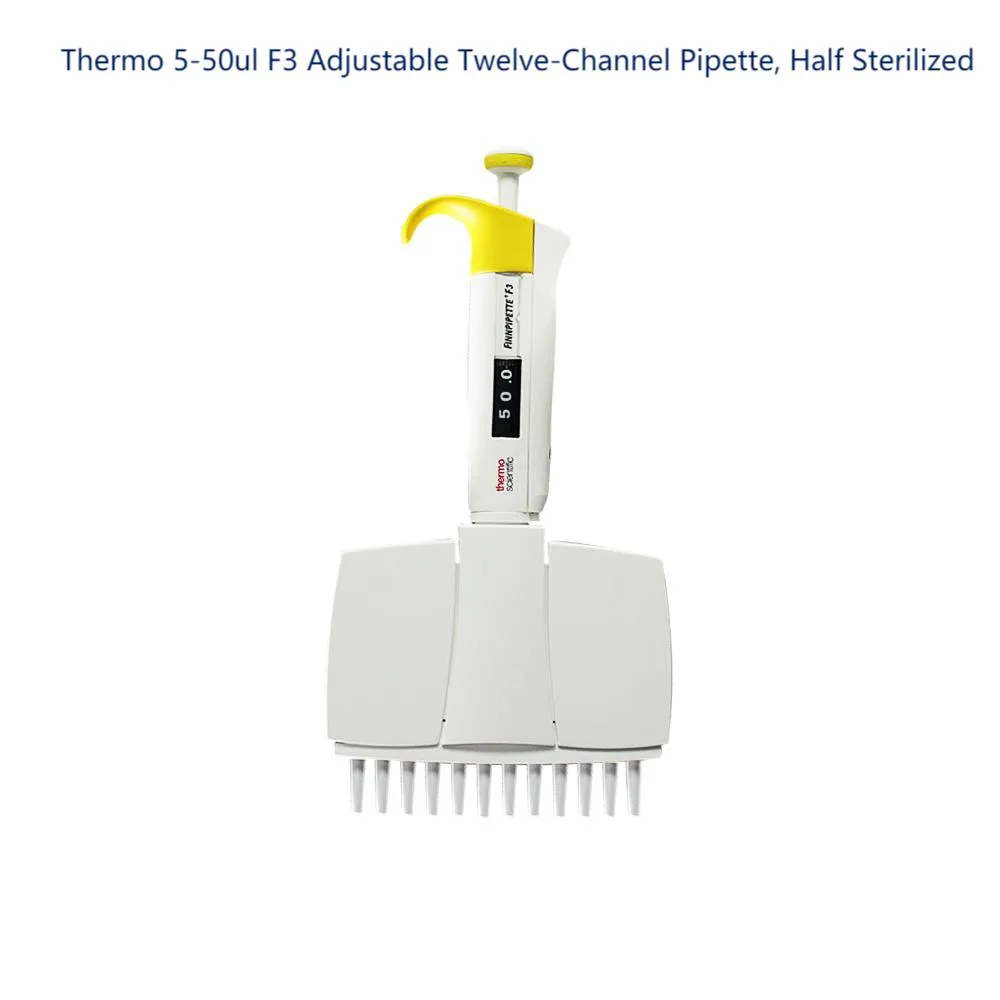 Thermo F3 Verstelbare achtkanaals pipet / verstelbare twaalfkanaals pipet, half gesteriliseerde 5-50ul 30-300ul pipettes