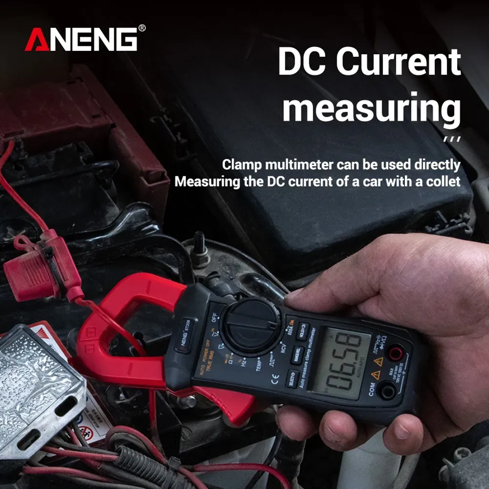 ANENG ST209 Digital Clamp Meter Multimeter Digital spänningstestare 6000COUNTORS TRUE RMS AC/DC Voltmeter Ammeter Clamp Tester Mätare