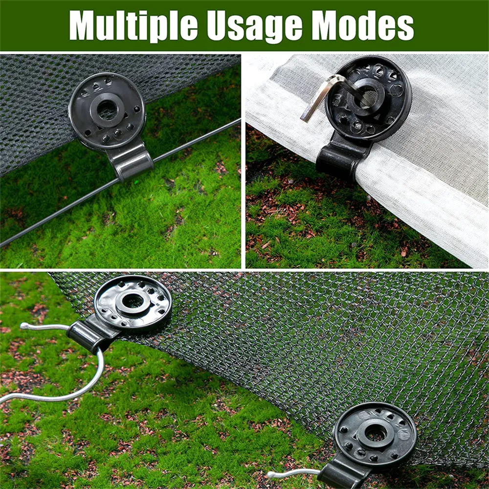 thumbnail image 2 of 100 PCS Shade Cloth Clips - Heavy Duty Plastic Lock Grips For Garden Netting 2 of 5