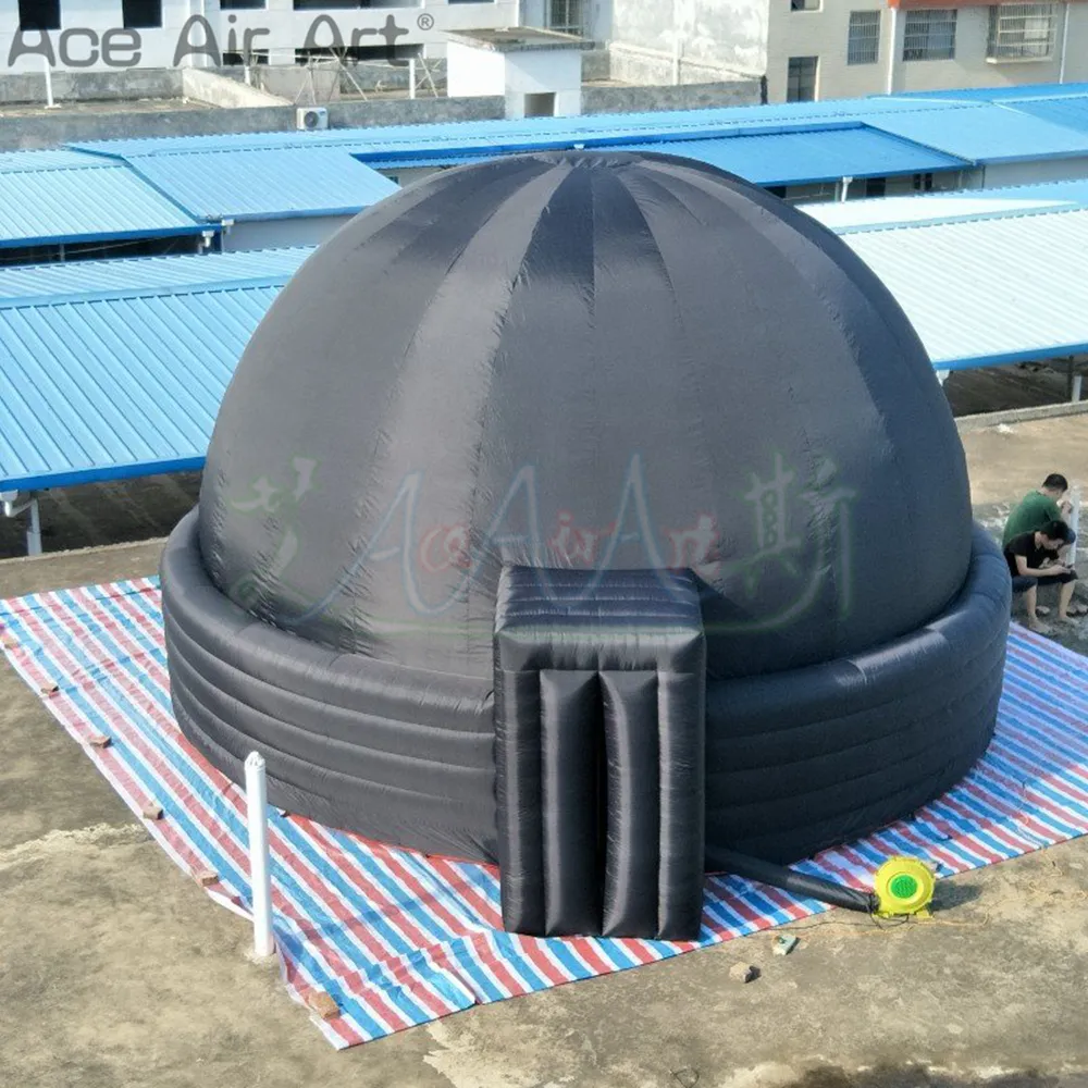 Groothandel opblaasbare projectie Dome Black Cinema Party Tent voor binnen- of outdoor entertainment/schooleducatie