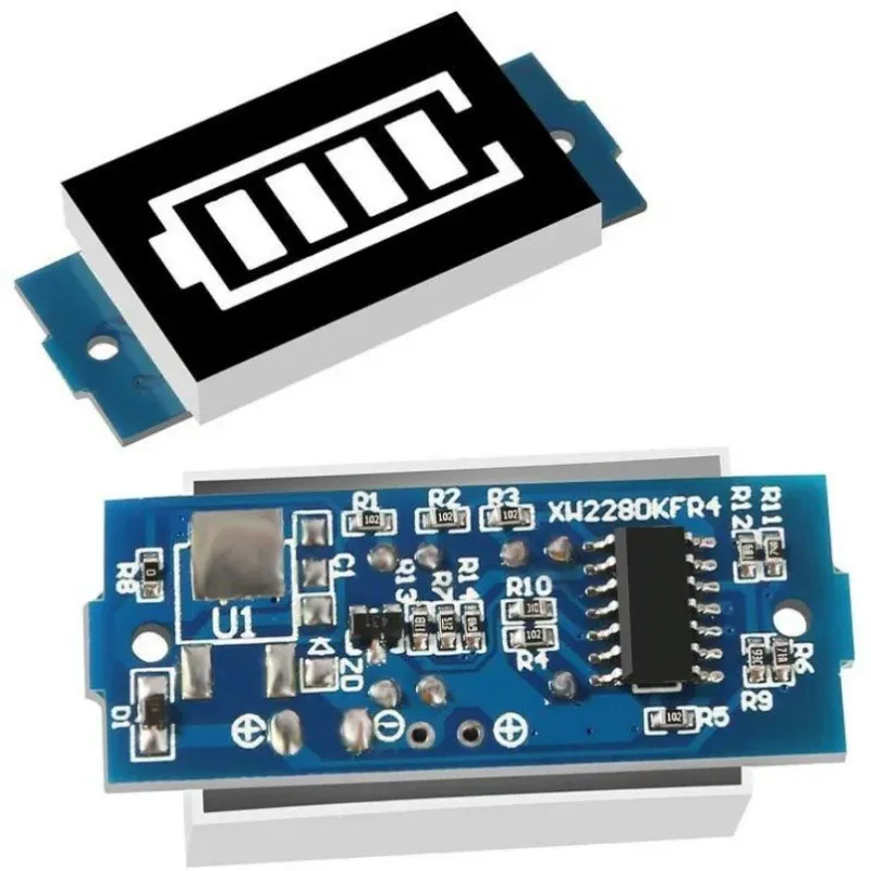 2024 1S 2S 3S 4S Pojedynczy 3,7 V Wskaźnik pojemności baterii litowej moduł 4,2 V niebieski wyświetlacz pojazdu elektrycznego Bateria Bateria Bateria tester lit-jon pewnie,