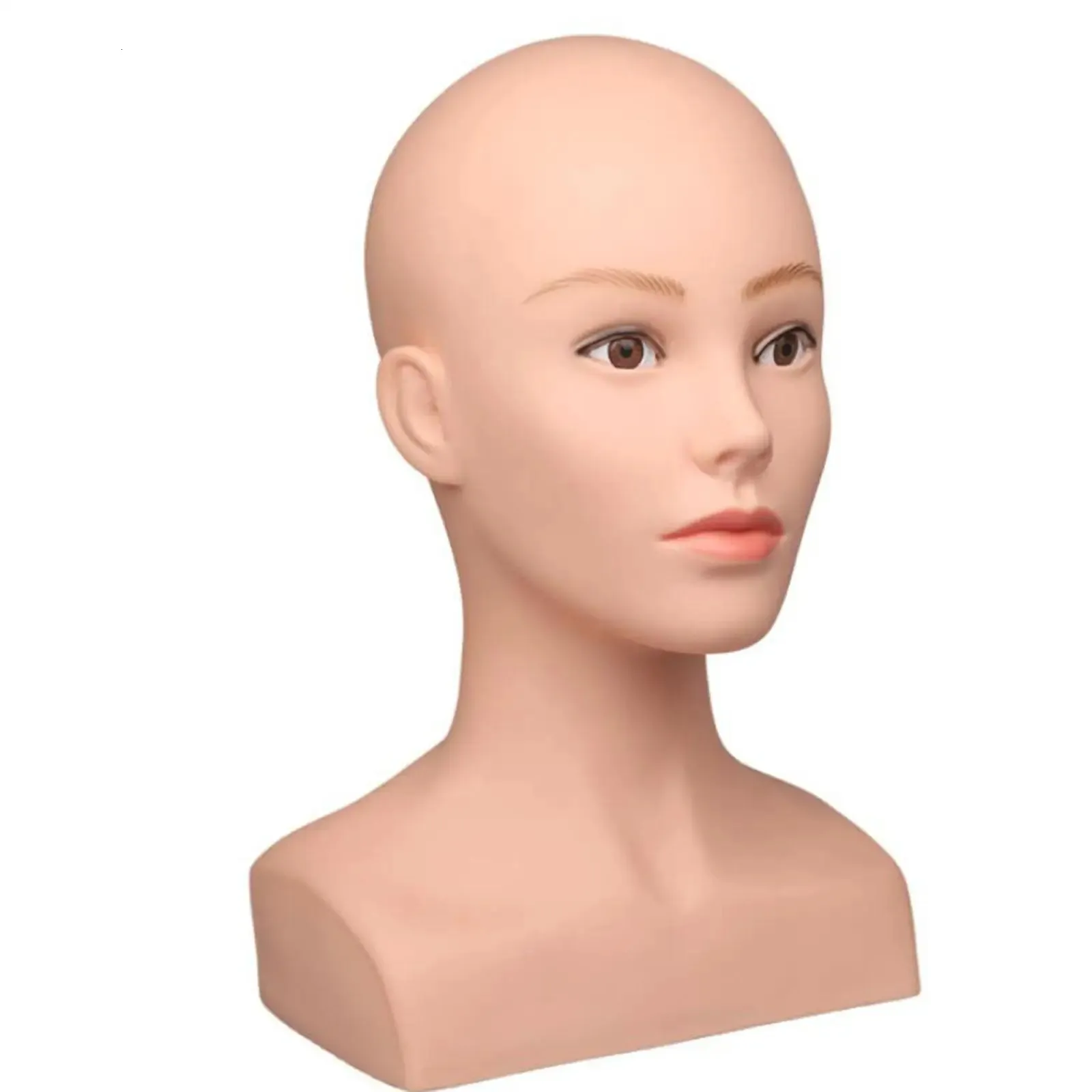 Model Head Female Head Mold Manikin Mannequin Stand and Holder for Hairdressing Hairpieces Salon