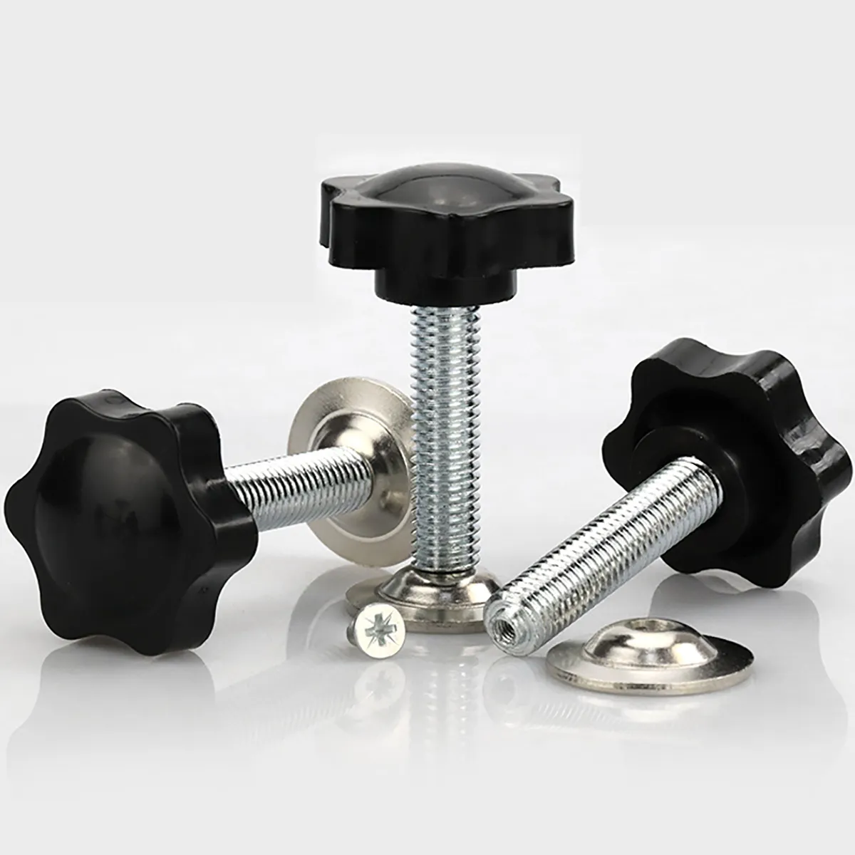 Plum Blossom Rubber Head Screw /With Pressure Plate Hand Screw / With Tablet Pressing Handle Screw / Adjustable Screw M8M10