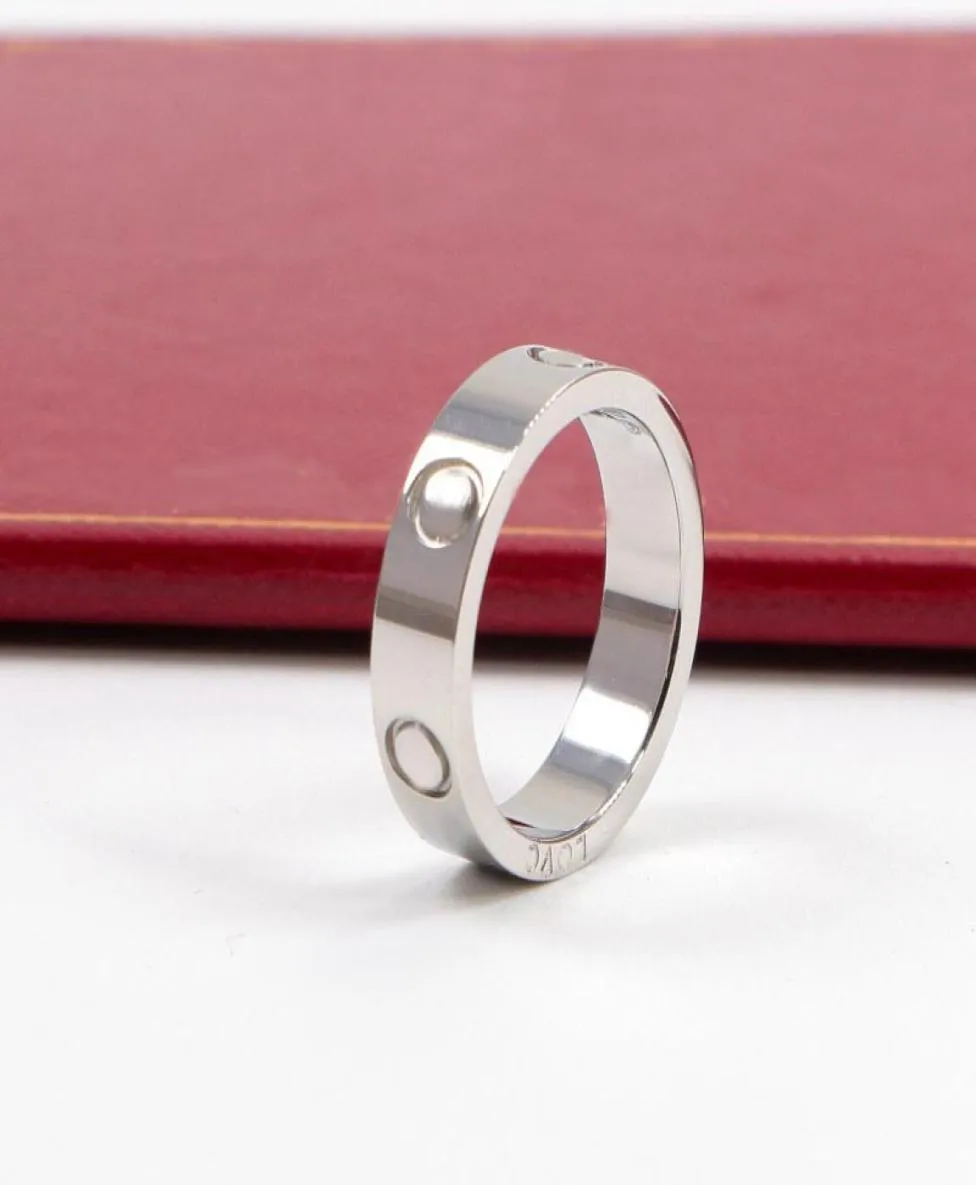 Nuovo design del design a vite d'amore in titanio anello classico di gioielli classici uomini e donne anelli band in stile moderno 5mm6262994