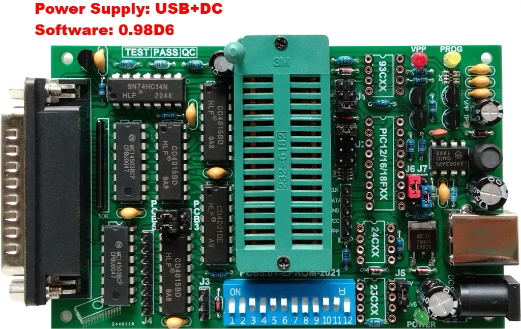 PCB5 Multifunctional EPROM FLASH MCU Programmer Mainboard for BIOS ...