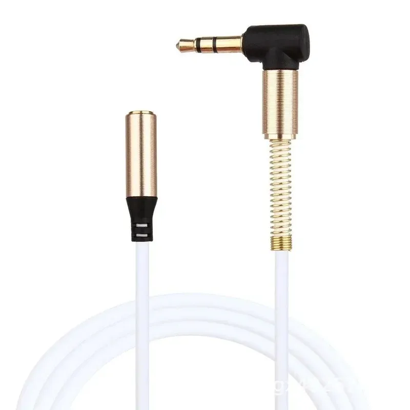 Jack 3.5 mâle à angle droit féminin 3,5 mm Extension de câble audio écouteur Extender Cable Car Car pour le casque plus fort