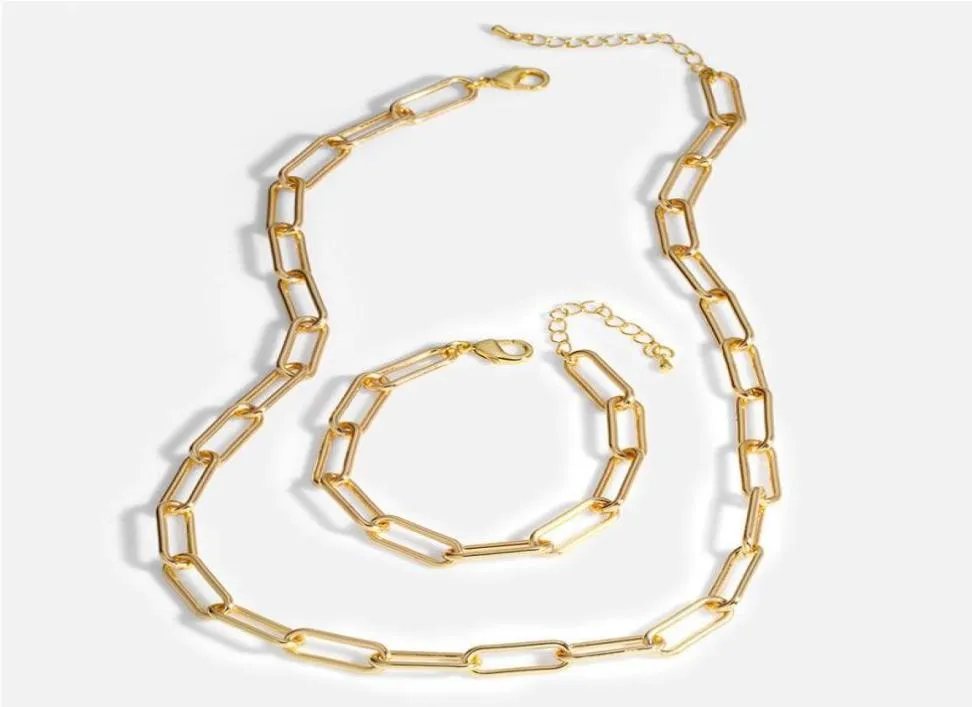 Neracelo a catena di carta rettangolo in argento sterling Bracciale 18k oro oro minimalista di gioielli fine gioielli miniziali 2749422