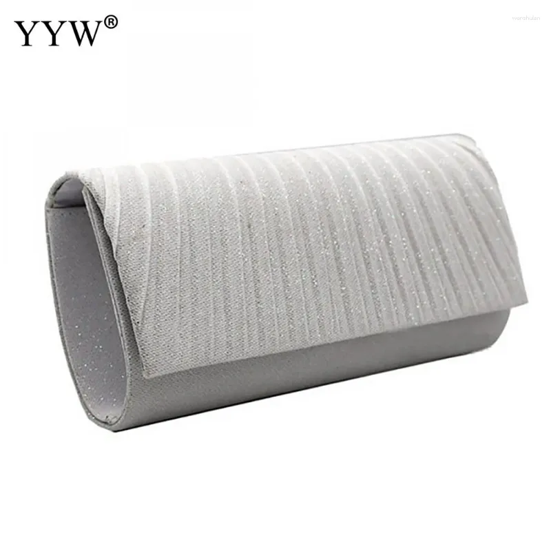 Evening Bags Party Handbags Small Silver For Women Glitter Leather Clutch Bag Clearance Bolsa Feminina Pequena