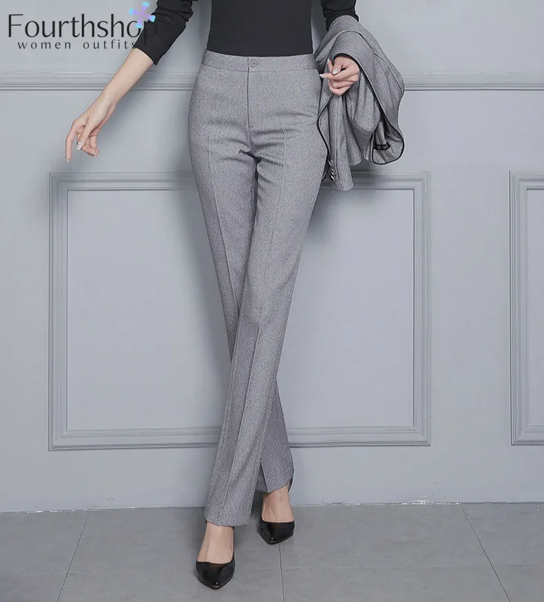 S 5XL Women Formal Pants For Office Lady Business Work 2022 Autumn Winter  Straight Trousers Black Pants Female 4XL Women Clothes From Dh2958055,  $19.44 | DHgate.Com