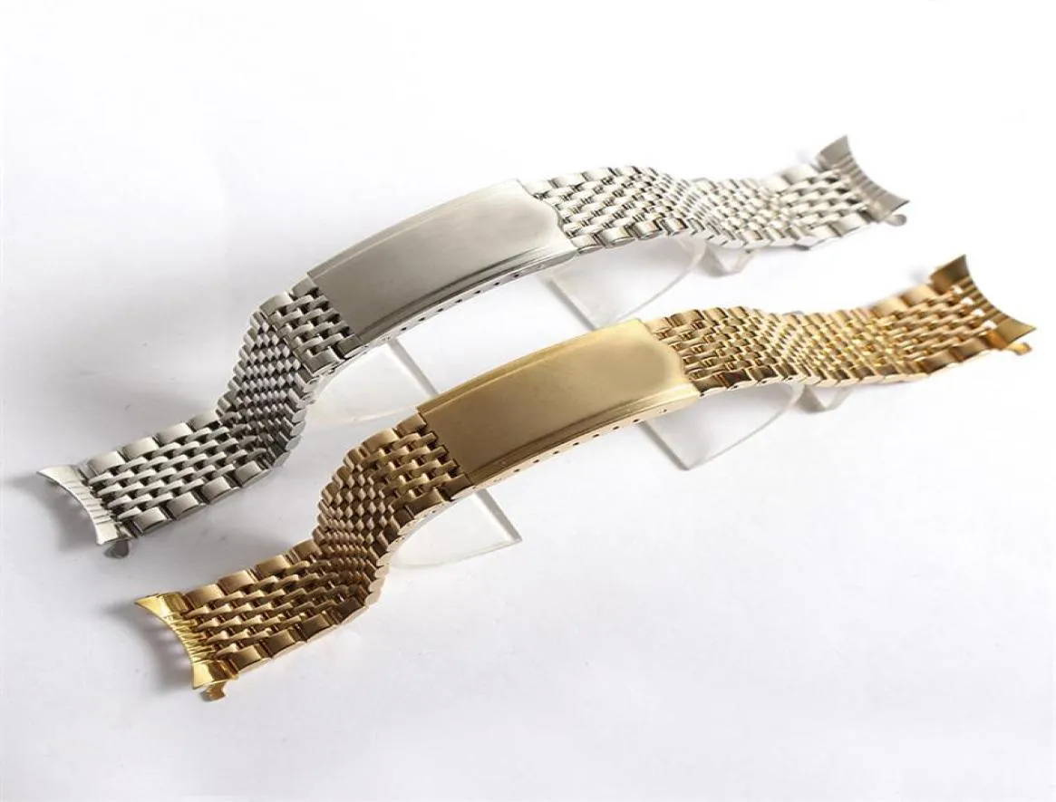 Top quality 18mm 19mm 20mm Watch Strap Polished Stainless Steel Silver Watch band for Ome ga Steel Bracelet28211560206