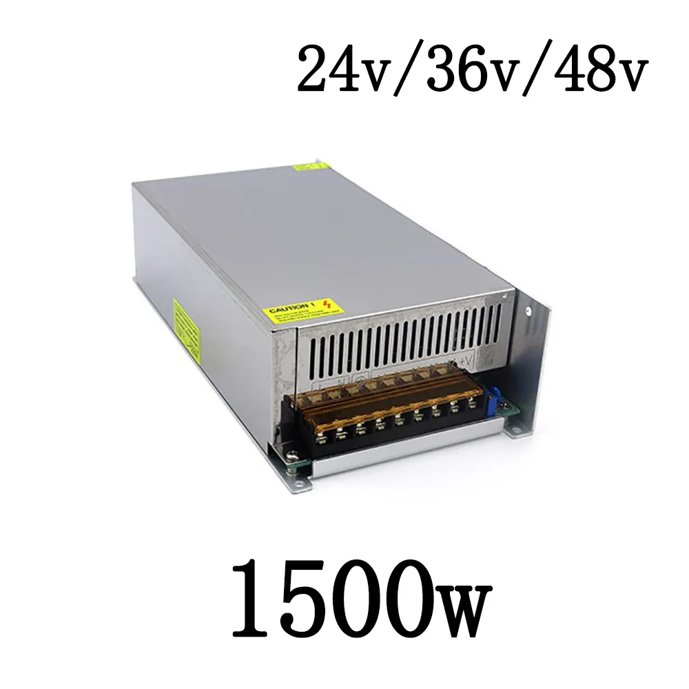 Alimentation de commutation 1500W 1500W AC110V 220V à DC 48V 36V 24V Alimentation Transformateur source AC SMPS DC Uninterruptibl