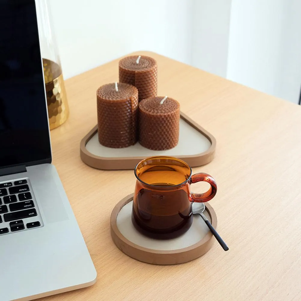 Gioielli Display Organizzatore di gioielli Organizzatore in legno Coffee Tazza di portabiccate Cuci di stoccaggio Orecchini Anelli di gioielli